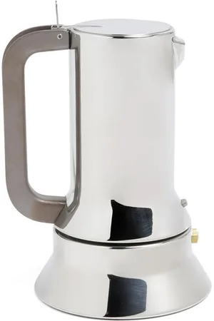 Alessi Interieur, unisex, Grijs, ONE Size, Espresso Koffiezetapparaat Roestvrij Bruin