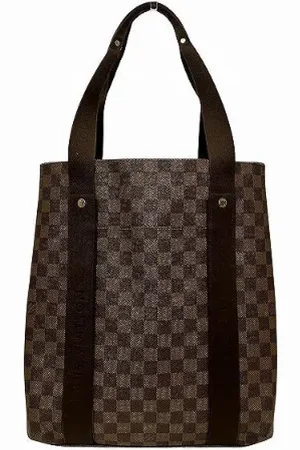 LOUIS VUITTON Pre-owned, Heren, Bruin, ONE Size, Tweedehands Canvas Louis Vuitton tassen