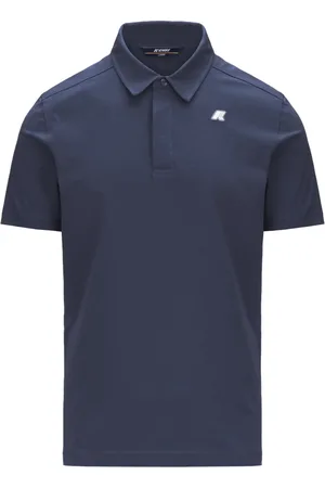 K-Way Tops, Heren, Blauw, XL, Katoen, Licht Stretch Jersey Polo Shirt