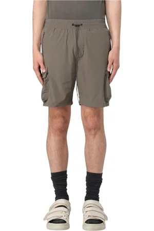 Represent Korte broeken, Heren, Grijs, M, Blauwe Tailored Shorts met zijzakken