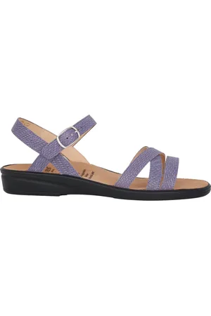 Ganter Schoenen, Dames, Paars, 35 1/2 EU, Comfortabele paarse sandalen voor vrouwen