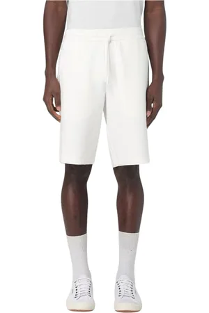 Armani Exchange Korte broeken, Heren, Wit, L, Witte Casual Sweatshorts
