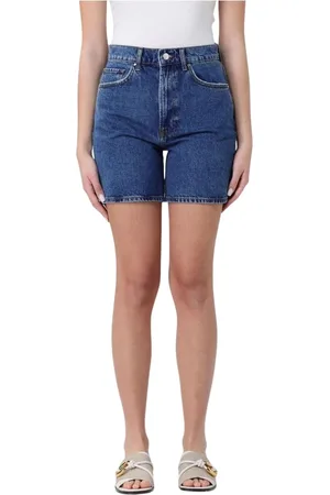 ANINE BING Korte broeken, Dames, Blauw, W26, Denim, Blauwe Denim Shorts Stijlvol Comfort Mode