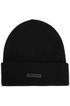 FEAR OF GOD Accessoires, Heren, Zwart, ONE Size, Kasjmier, Luxueuze Zwarte Kasjmier Mut