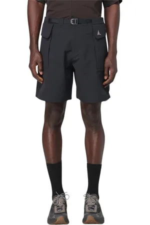 ROA Korte broeken, Heren, Zwart, L, Nylon, Veelzijdige Stijlvolle Cargo Shorts met Riem