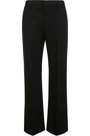 Dondup Broeken, Dames, Zwart, 2Xs, Katoen, Slim Fit Stretch Katoenen Broek