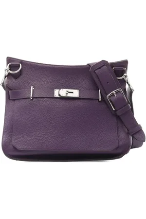 Hermès Pre-owned, Dames, Paars, ONE Size, Leer, Pre-owned Leather crossbody-bags