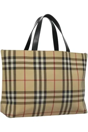 Burberry Pre-owned, Dames, , ONE Size, Leer, Tweedehands leren handtassen