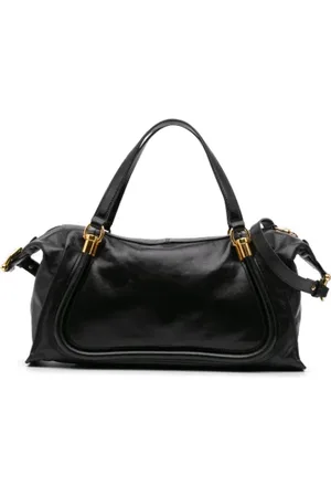 Chloé Pre-owned, Dames, Zwart, ONE Size, Leer, Tweedehands leren handtassen