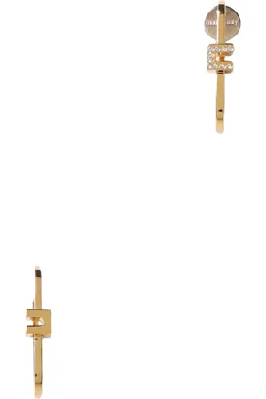 Elisabetta Franchi Accessoires, Dames, Geel, ONE Size, Luxe Cubic Zirconia Oorbellen