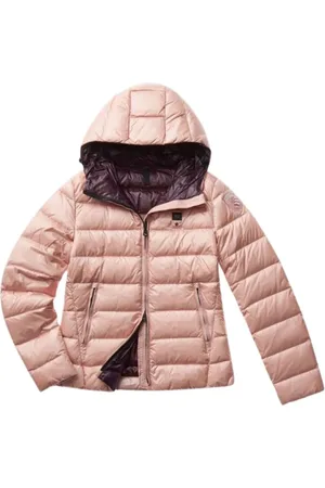 Blauer Jassen, Dames, Roze, L, Leer, Down Jacket