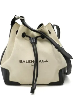 Balenciaga Pre-owned, Dames, , ONE Size, Leer, Pre-owned Canvas shoulder-bags