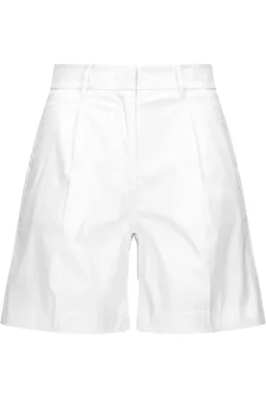 K-Way Korte broeken, Dames, Wit, XL, Katoen, Twill Tech Chino Shorts zonder Plooien