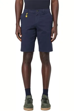 Manuel Ritz Korte broeken, Heren, Blauw, S, Lichtblauwe Casual Shorts Stijlvolle Pasvorm