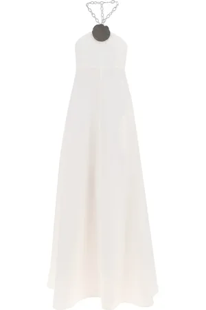 Jil Sander Kleedjes, Dames, Wit, S, Elegante Zwarte Jurk voor Vrouwen
