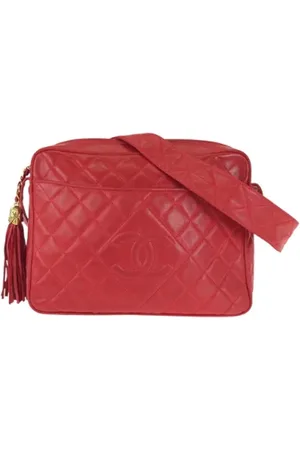CHANEL Pre-owned, Dames, Rood, ONE Size, Leer, Pre-owned Leather crossbody-bags