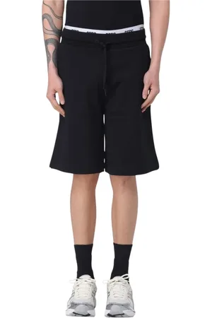 GCDS Korte broeken, Heren, Zwart, XL, Comfortabele Zwarte Casual Shorts