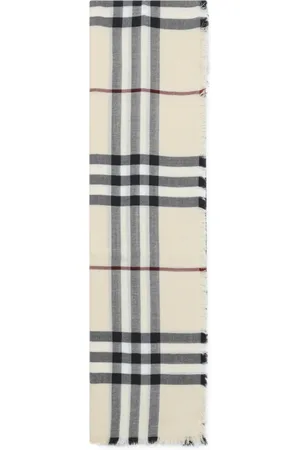 Burberry Accessoires, Dames, Veelkleurig, ONE Size, Wol, Neutrale Sjaal voor Vrouwen Ss 25
