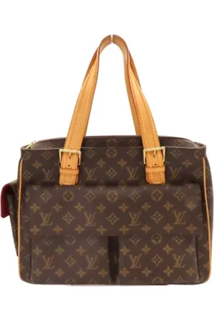 LOUIS VUITTON Pre-owned, Dames, Bruin, ONE Size, Tweedehands Canvas handtassen