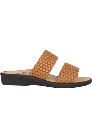Ganter Schoenen, Dames, Bruin, 39 EU, Leer, Comfortabele Damessandalen - Bruin