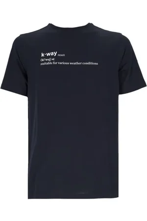 K-Way Tops, Heren, Blauw, XL, Jersey T-shirt voor mannen
