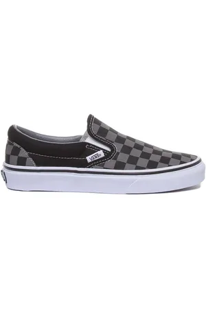 Vans Schoenen, Heren, Zwart, 38 1/2 EU, Klassieke Slip-On Unisex Schoenen Zwart Grijs