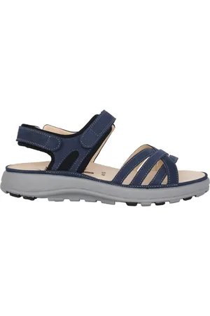 Ganter Schoenen, Dames, Blauw, 40 EU, Blauwe Damessandaal - Zomerstijl