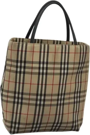 Burberry Pre-owned, Dames, , ONE Size, Tweedehands Canvas handtassen