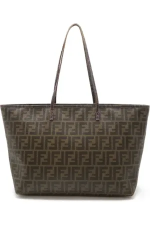 Fendi Pre-owned, Dames, Bruin, ONE Size, Leer, Pre-owned Fabric totes
