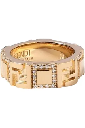 Fendi Accessoires, Dames, Geel, S, Elegante Gouden Juweel Armband