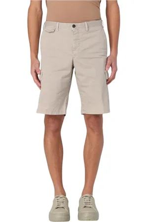 PT Torino Korte broeken, Heren, , 2Xl, Blauwe Stijlvolle Casual Shorts met Rits