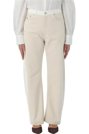 Stella McCartney Jeans, Dames, Wit, W26, Katoen, Witte Straight Leg Jeans