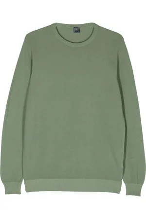 FEDELI Truien, Heren, Groen, XL, Stijlvolle Truien Collectie
