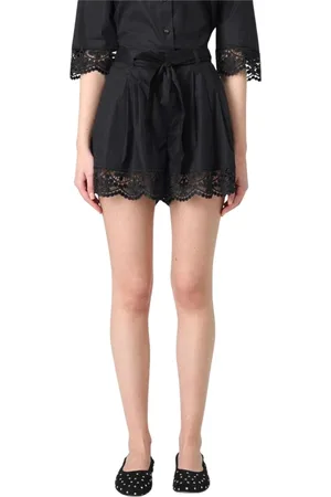 Twin-Set Korte broeken, Dames, Zwart, 2Xs, Zwart Vrouwenset