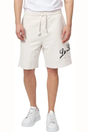 HUGO BOSS Korte broeken, Heren, Wit, L, Witte Casual Bermuda Shorts Trendy Grafisch
