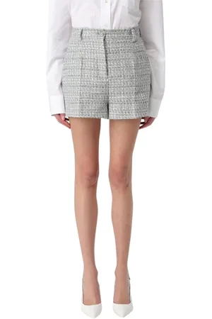 Dolce & Gabbana Korte broeken, Dames, Veelkleurig, M, Tweed, Tweed Statement Shorts