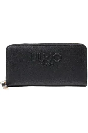 Liu Jo Accessoires, Dames, Zwart, ONE Size, Zwarte Polyethyleen Ritsportemonnee