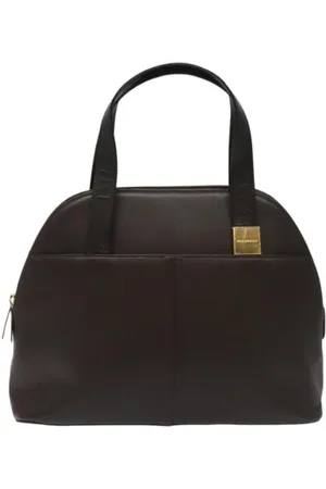 Burberry Pre-owned, Dames, Bruin, ONE Size, Leer, Tweedehands leren handtassen
