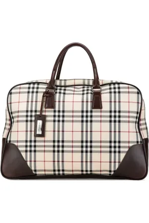 Burberry Pre-owned, Dames, , ONE Size, Tweedehands Canvas handtassen