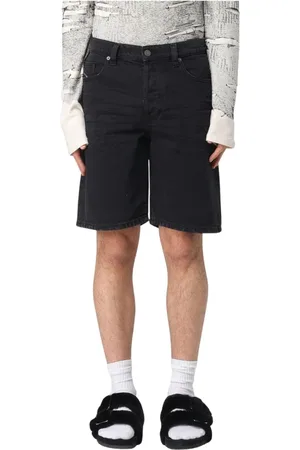 Diesel Korte broeken, Heren, Grijs, W30, Denim, Stijlvolle Grijze Heren Denim Shorts