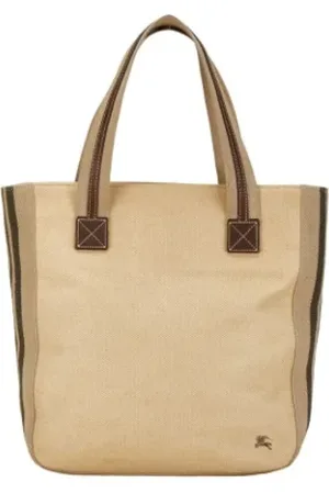 Burberry Pre-owned, Dames, , ONE Size, Pre-owned Canvas totes