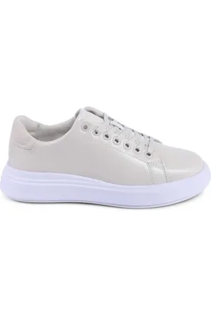 Calvin Klein Schoenen, Dames, , 40 EU, Leer, Leren Platform Sneaker