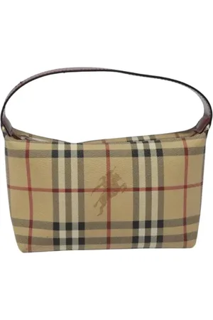 Burberry Pre-owned, Dames, , ONE Size, Leer, Tweedehands leren handtassen