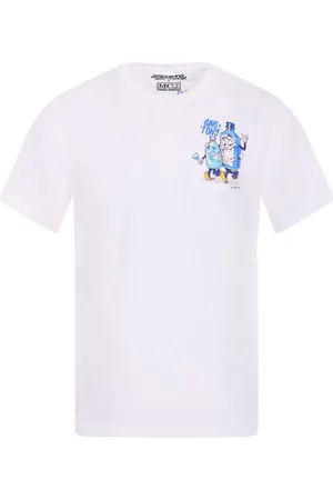 MC2 SAINT BARTH Tops, Heren, Wit, M, Katoen, Katoenen T-shirt