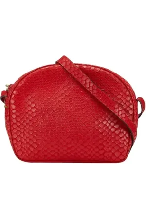Salvatore Ferragamo Pre-owned, Dames, Rood, ONE Size, Leer, Tweedehands leren schoudertassen