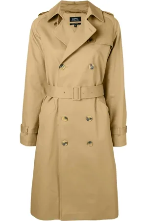 A.P.C. Mantels, Dames, , S, Katoen, Katoenen Trenchcoat