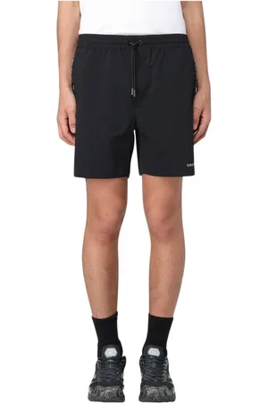 Daily paper Korte broeken, Heren, Zwart, XL, Zwarte Trekkoord Casual Shorts