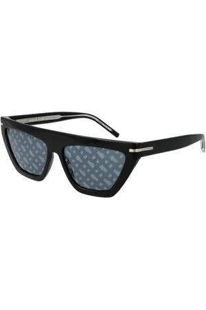 HUGO BOSS Accessoires, Dames, Zwart, ONE Size, Zwarte Vrouwen Gepolariseerde Zonnebril Trapezium Stijl