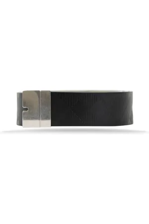 Burberry Accessoires, Heren, Zwart, 85 CM, Leer, Italiaans Leren Omkeerbare Riem met Gesp