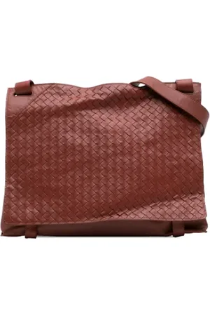 Bottega Veneta Pre-owned, Dames, Rood, ONE Size, Leer, Pre-owned Leather crossbody-bags